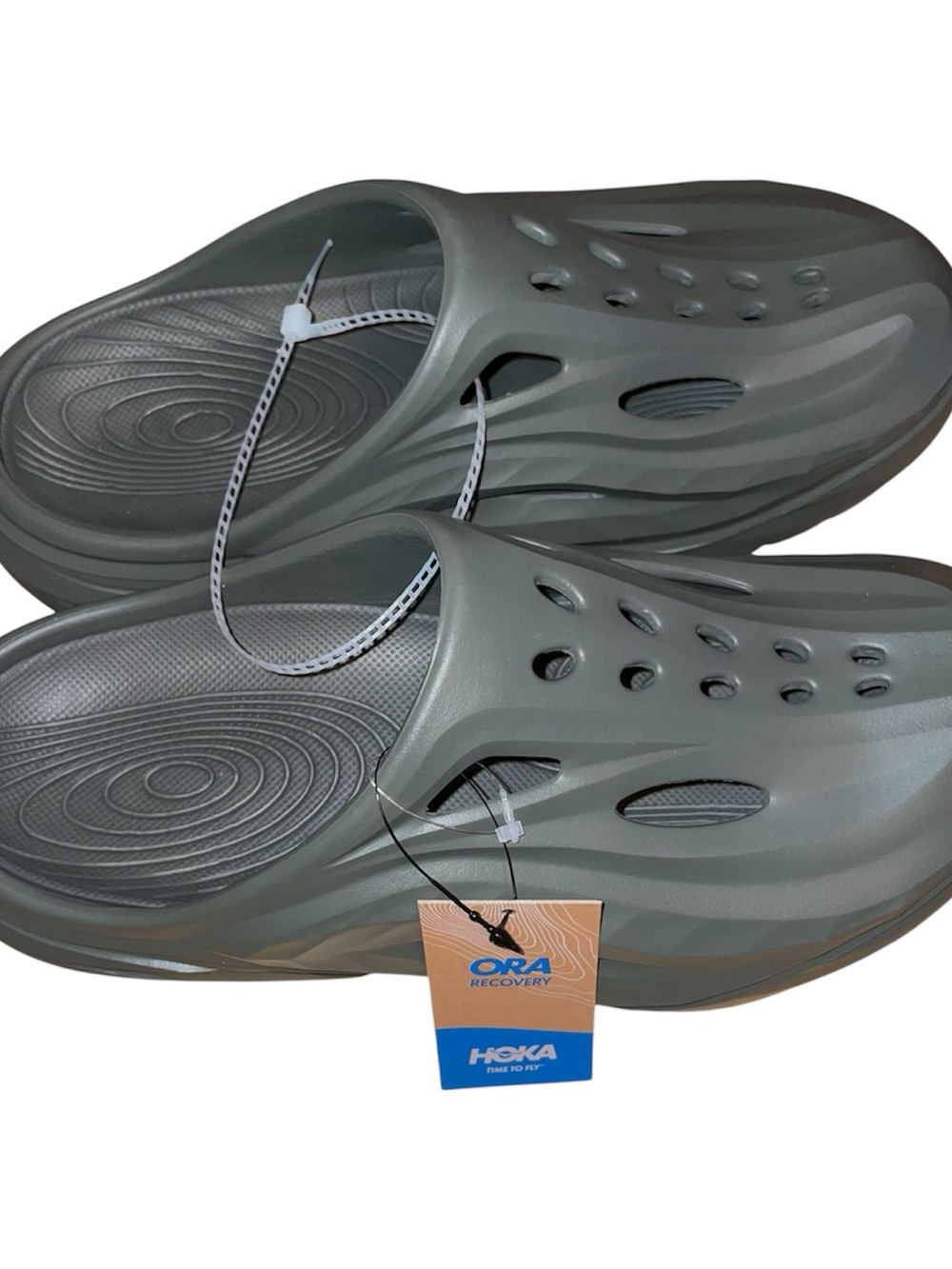 Brand New  Hoka Ora Recovery Mules in Slate W 8